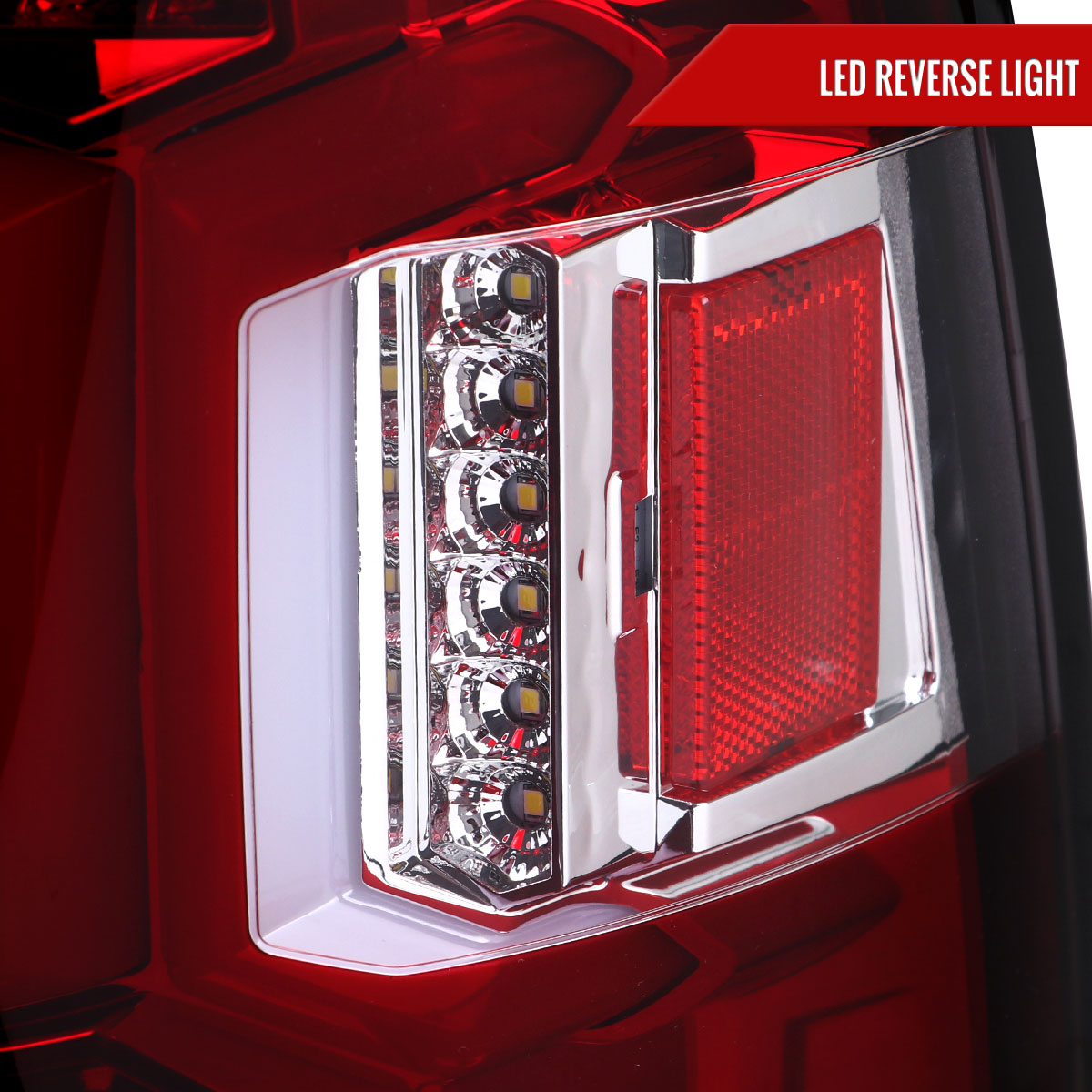 2019-2024 Dodge RAM 2500/3500 LED Sequential Signal Tail Lights (Chrome Housing/Red Lens)