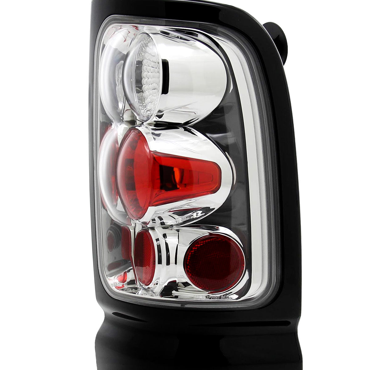 1994-2002 Dodge RAM Tail Lights (Chrome Housing/Clear Lens)
