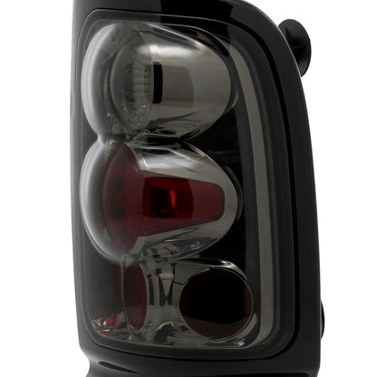 1994-2002 Dodge RAM Tail Lights (Chrome Housing/Smoked Lens)