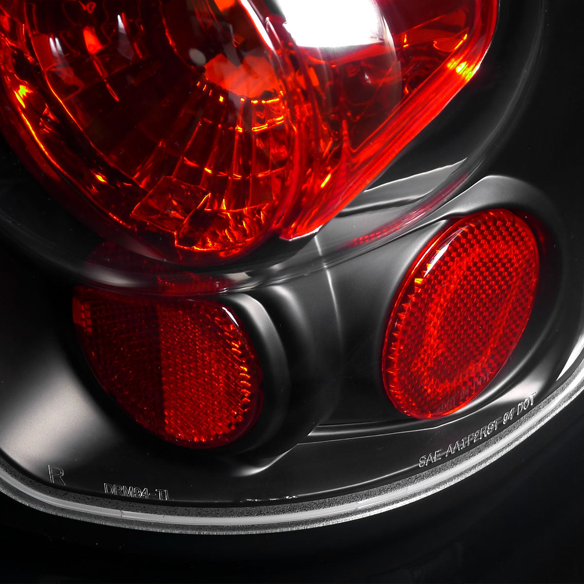 1994-2002 Dodge RAM Tail Lights (Matte Black Housing/Clear Lens)