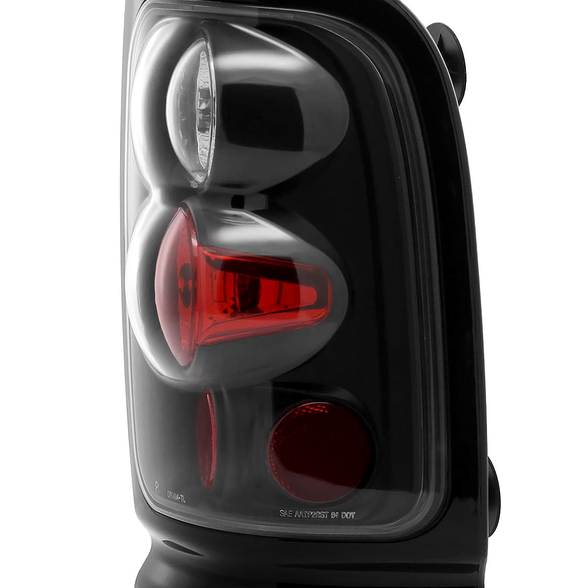 1994-2002 Dodge RAM Tail Lights (Matte Black Housing/Clear Lens)