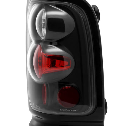 1994-2002 Dodge RAM Tail Lights (Matte Black Housing/Clear Lens)
