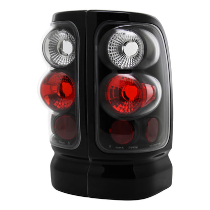 1994-2002 Dodge RAM Tail Lights (Matte Black Housing/Clear Lens)
