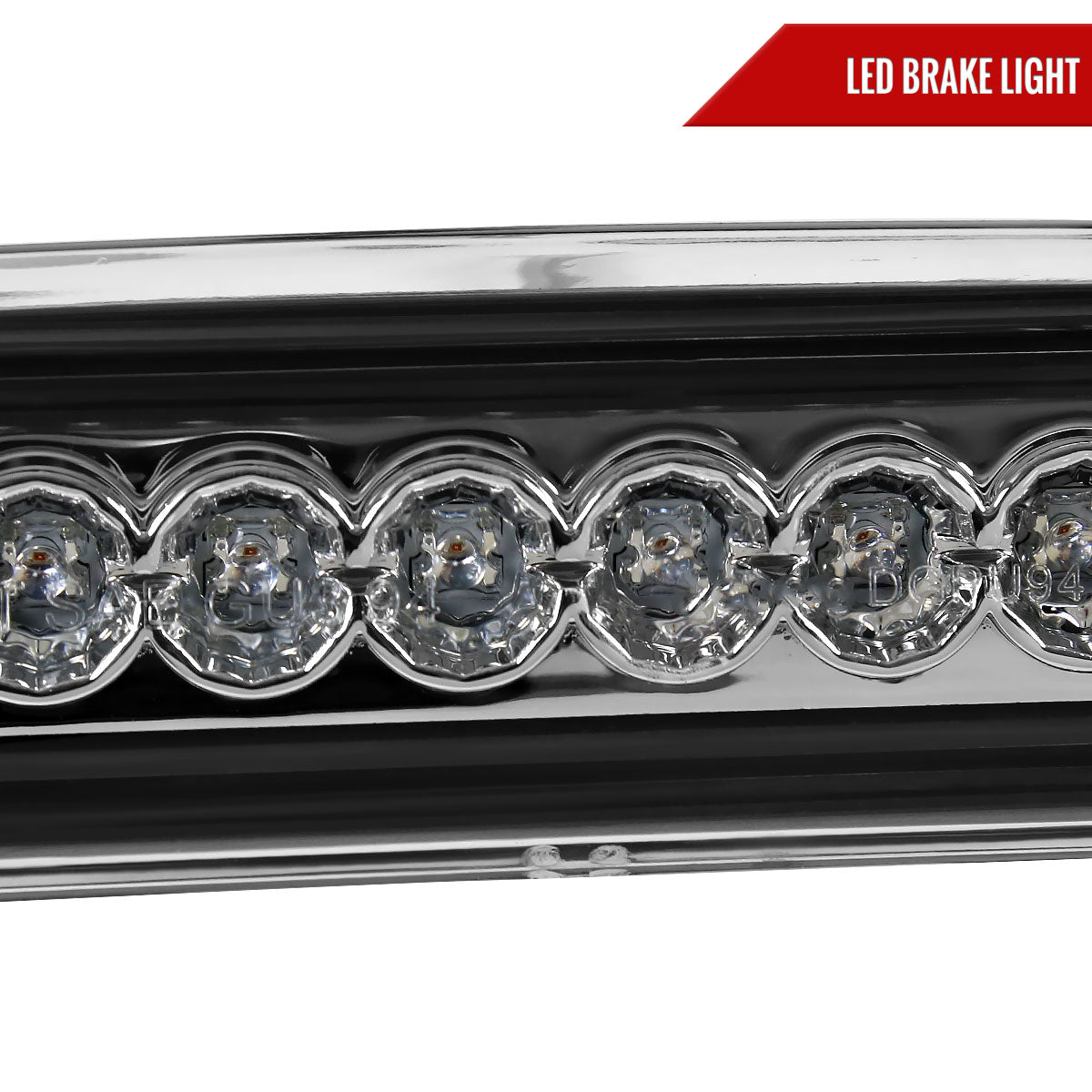 1994-2002 Dodge RAM LED 3rd Brake Light (Chrome Housing/Clear Lens)