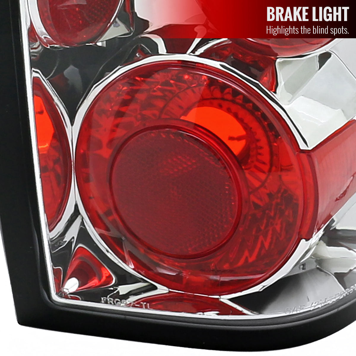 2001-2005 Ford Ranger Tail Lights (Chrome Housing/Clear Lens)