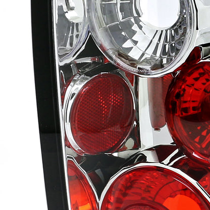 2001-2005 Ford Ranger Tail Lights (Chrome Housing/Clear Lens)