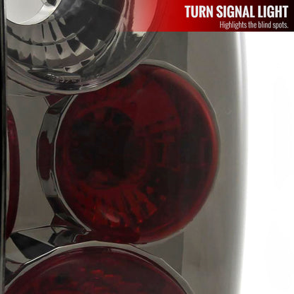 2001-2005 Ford Ranger Tail Lights (Chrome Housing/Smoked Lens)