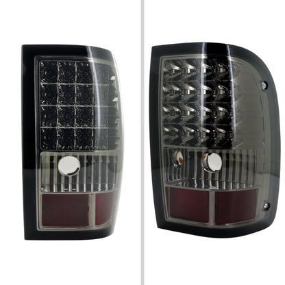 2006-2011 Ford Ranger LED Tail Lights (Chrome Housing/Smoked Lens)