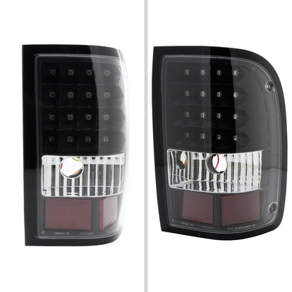 2006-2011 Ford Ranger V2 LED Tail Lights (Matte Black Housing/Clear Lens)