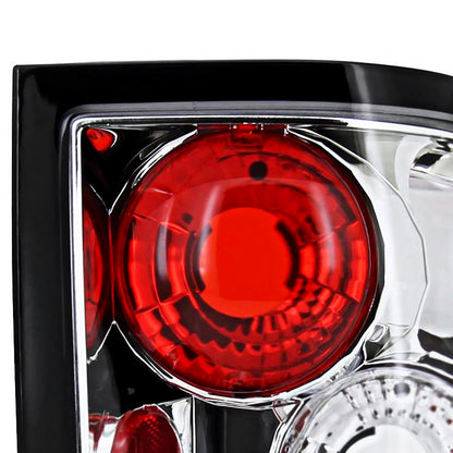 1993-1997 Ford Ranger Tail Lights (Chrome Housing/Clear Lens)