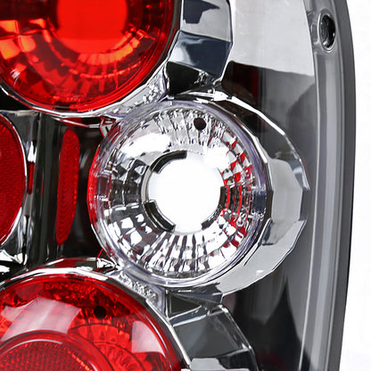 1993-1997 Ford Ranger Tail Lights (Chrome Housing/Clear Lens)