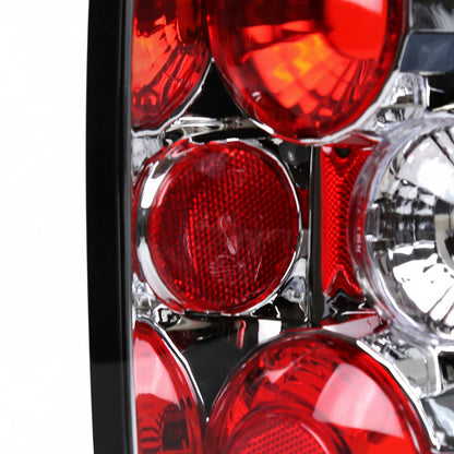 1993-1997 Ford Ranger Tail Lights (Chrome Housing/Clear Lens)
