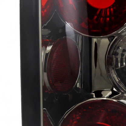 1993-1997 Ford Ranger Tail Lights (Chrome Housing/Smoked Lens)