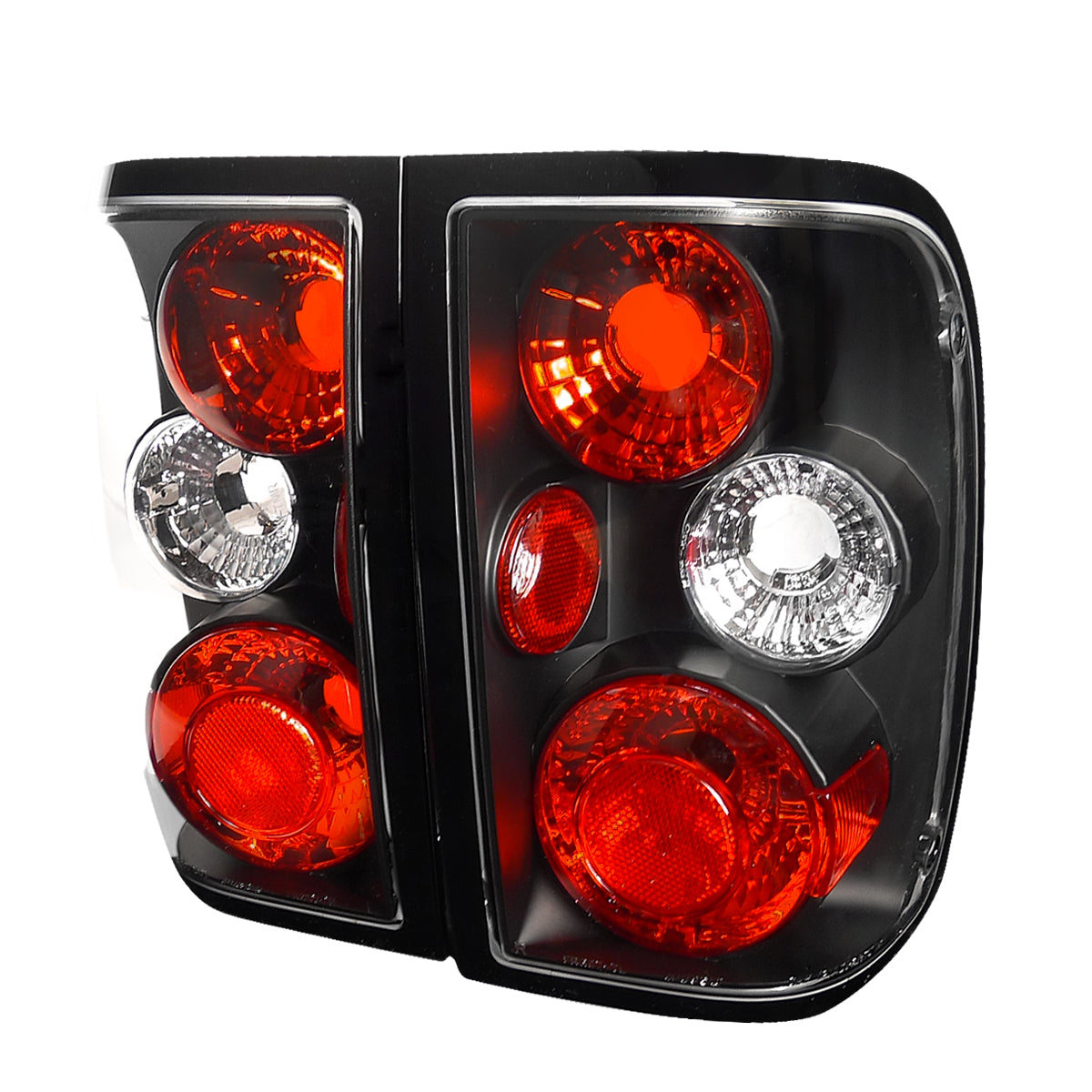 1993-1997 Ford Ranger Tail Lights (Matte Black Housing/Clear Lens)