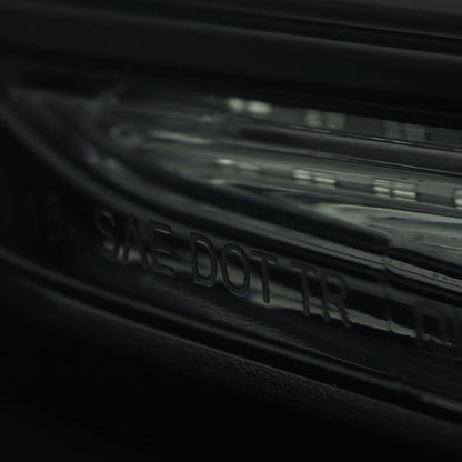 2019-2024 Toyota RAV4 White LED Bar Sequential Signal Tail Lights (Glossy Black Housing/Dark Smoked Lens)