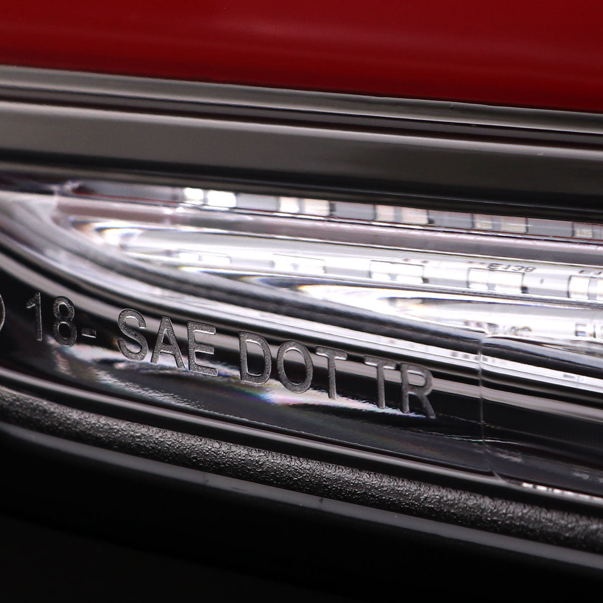 2019-2024 Toyota RAV4 Red LED Bar Sequential Signal Tail Lights (Jet Black Housing/Clear Lens)