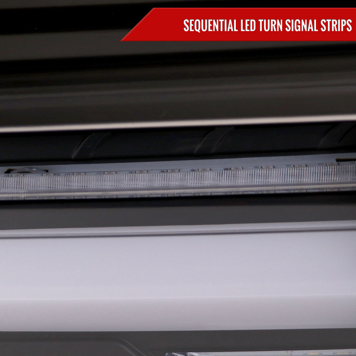 2019-2024 Toyota RAV4 White LED Bar Sequential Signal Tail Lights (Matte Black Housing/Clear Lens)