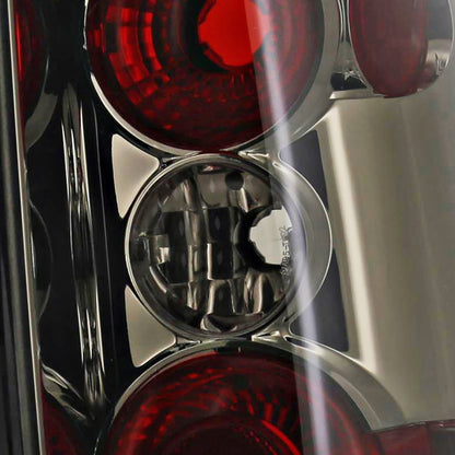 2006-2014 Honda Ridgeline Tail Lights (Chrome Housing/Smoked Lens)
