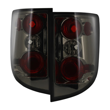 2006-2014 Honda Ridgeline Tail Lights (Chrome Housing/Smoked Lens)