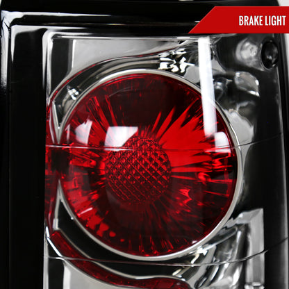 1982-1994 Chevrolet S10/Blazer GMC S15/Sonoma Tail Lights (Chrome Housing/Clear Lens)