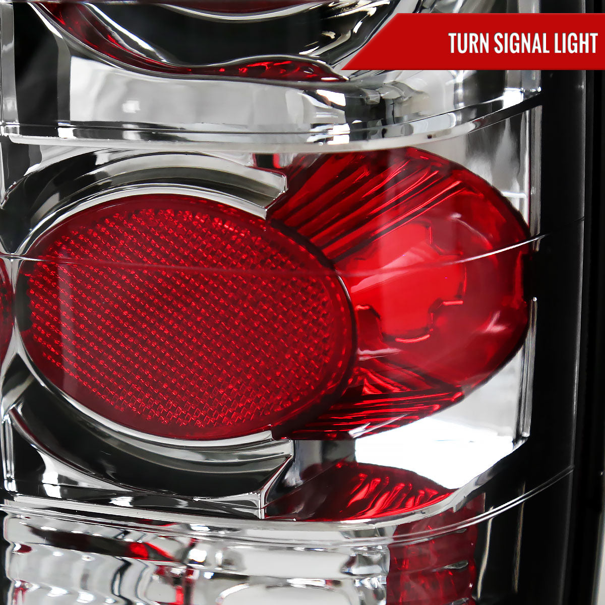 1982-1994 Chevrolet S10/Blazer GMC S15/Sonoma Tail Lights (Chrome Housing/Clear Lens)