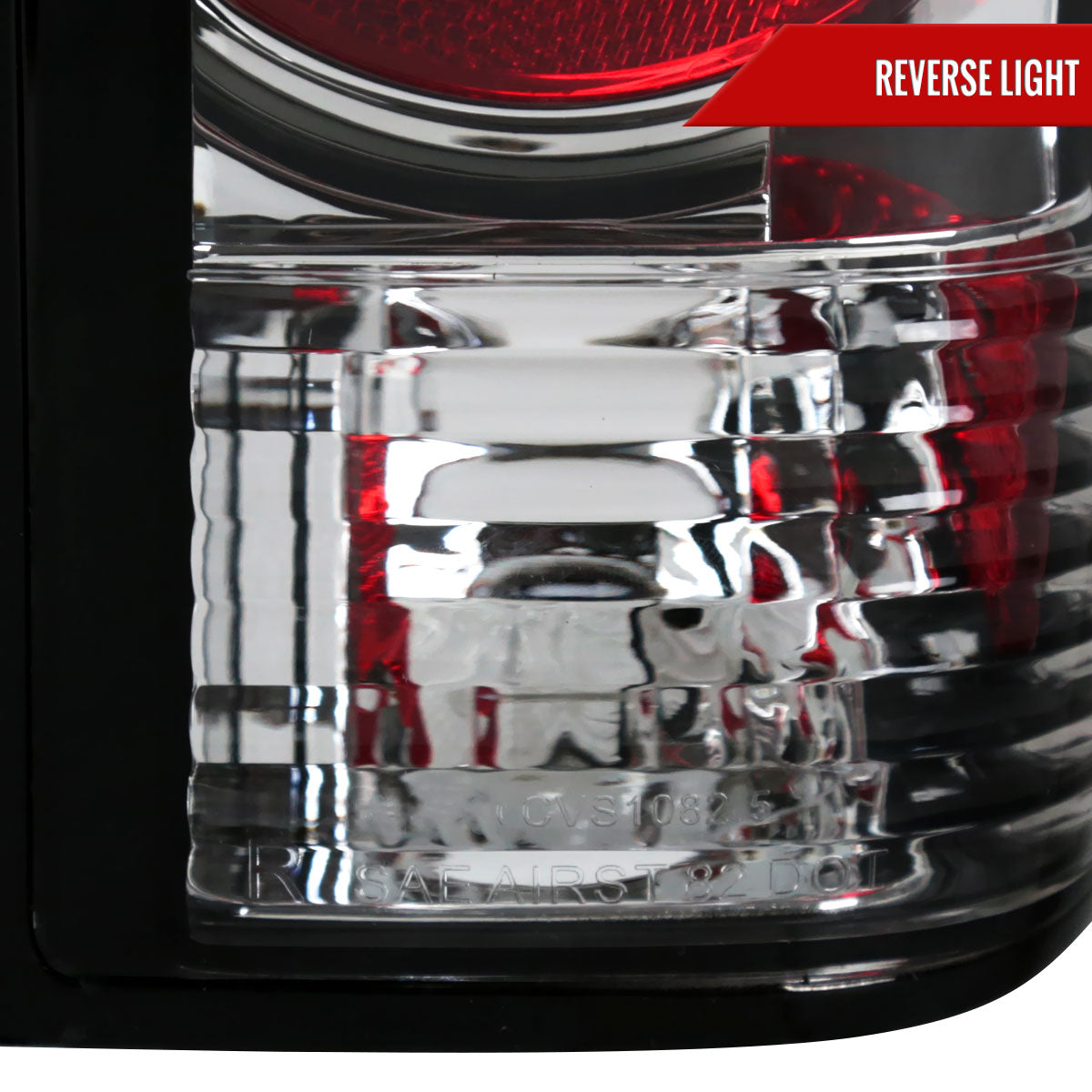 1982-1994 Chevrolet S10/Blazer GMC S15/Sonoma Tail Lights (Chrome Housing/Clear Lens)