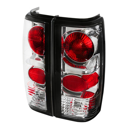 1982-1994 Chevrolet S10/Blazer GMC S15/Sonoma Tail Lights (Chrome Housing/Clear Lens)