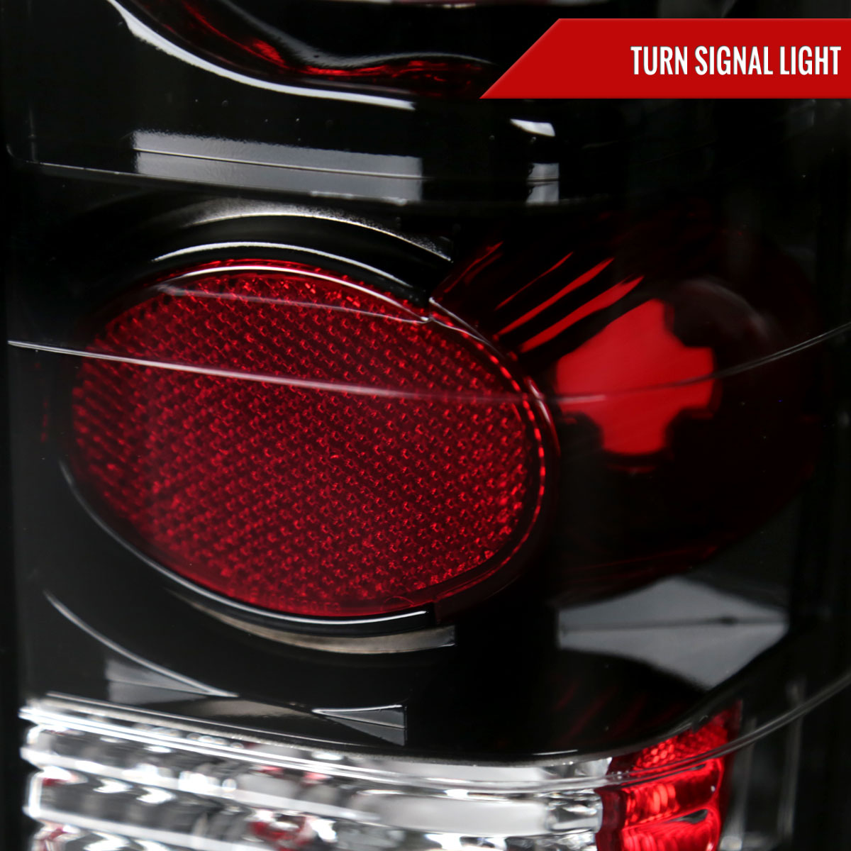 1982-1994 Chevrolet S10/Blazer GMC S15/Sonoma Tail Lights (Matte Black Housing/Clear Lens)