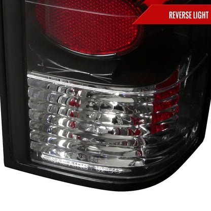 1982-1994 Chevrolet S10/Blazer GMC S15/Sonoma Tail Lights (Matte Black Housing/Clear Lens)