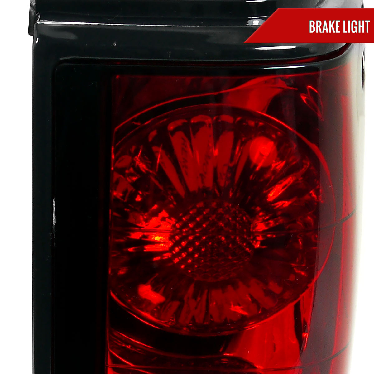 1982-1994 Chevrolet S10/Blazer GMC S15/Sonoma Tail Lights (Chrome Housing/Red Clear Lens)