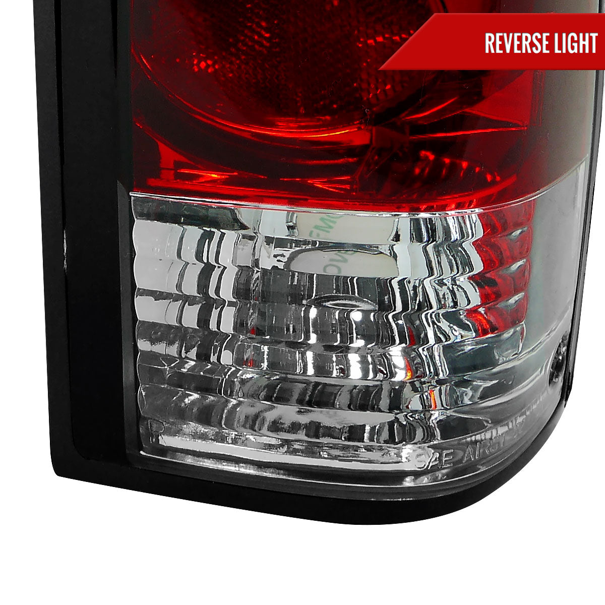1982-1994 Chevrolet S10/Blazer GMC S15/Sonoma Tail Lights (Chrome Housing/Red Clear Lens)