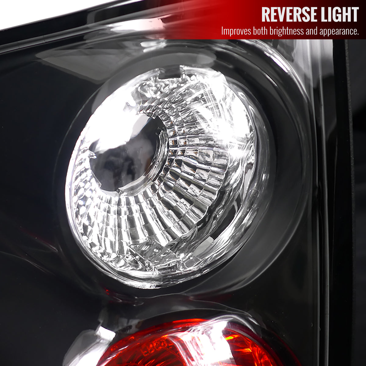 1994-2004 Chevrolet S10/ GMC Sonoma/ Isuzu Hombre Tail Lights (Matte Black Housing/Clear Lens)