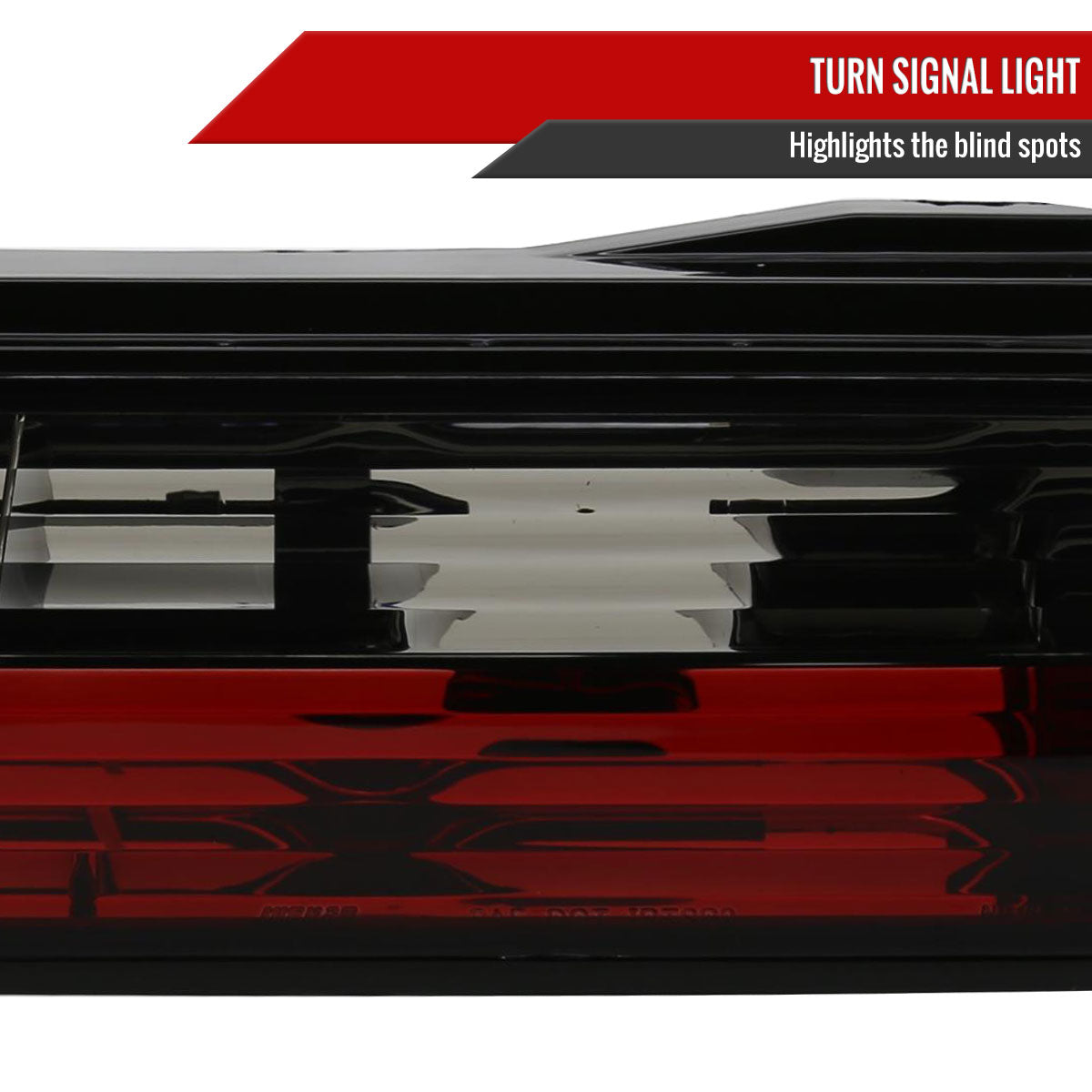 1989-1994 Nissan 240SX S13 Coupe Tail Lights (Chrome Housing/Red Smoked Lens)