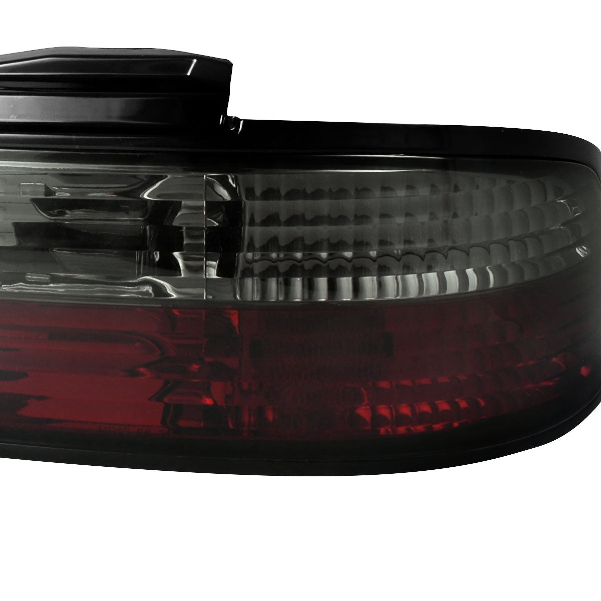 1989-1994 Nissan 240SX S13 Coupe Tail Lights (Chrome Housing/Red Smoked Lens)