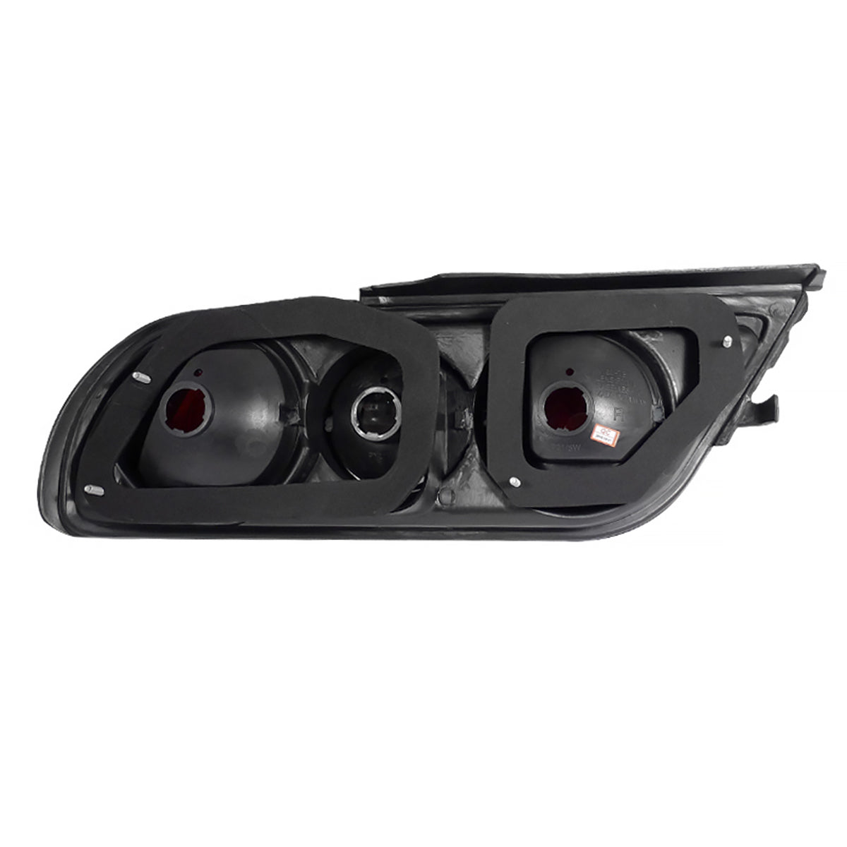 1989-1994 Nissan 240SX S13 Hatchback Tail Lights (Chrome Housing/Smoked Lens)