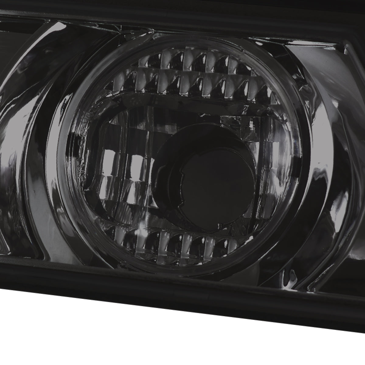 1989-1994 Nissan 240SX S13 Center Trunk Tail Light (Chrome Housing/Smoked Lens)