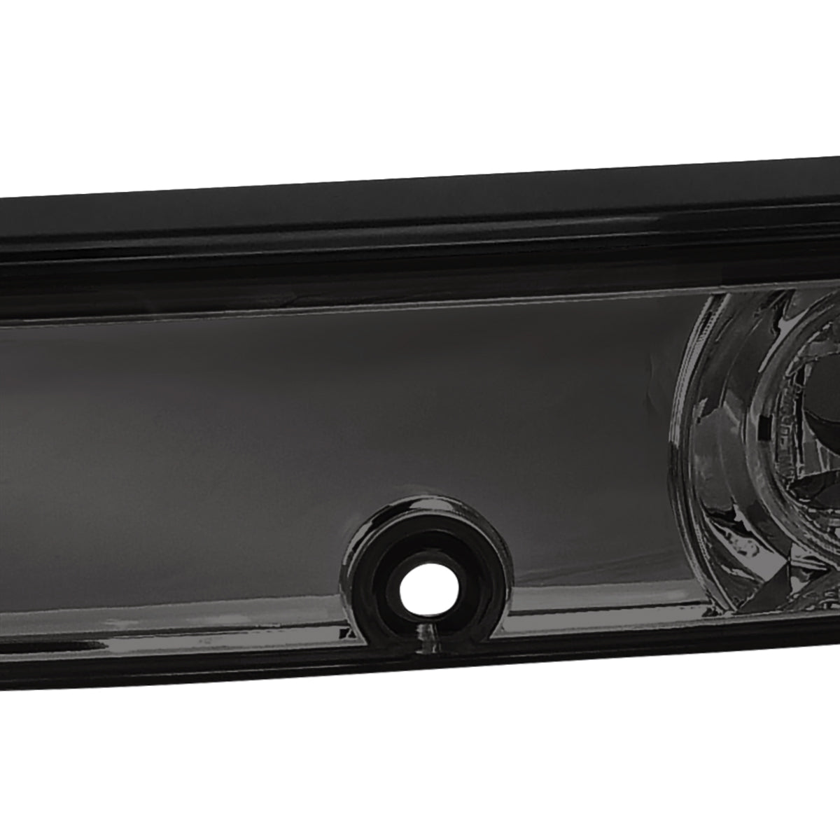 1989-1994 Nissan 240SX S13 Center Trunk Tail Light (Chrome Housing/Smoked Lens)