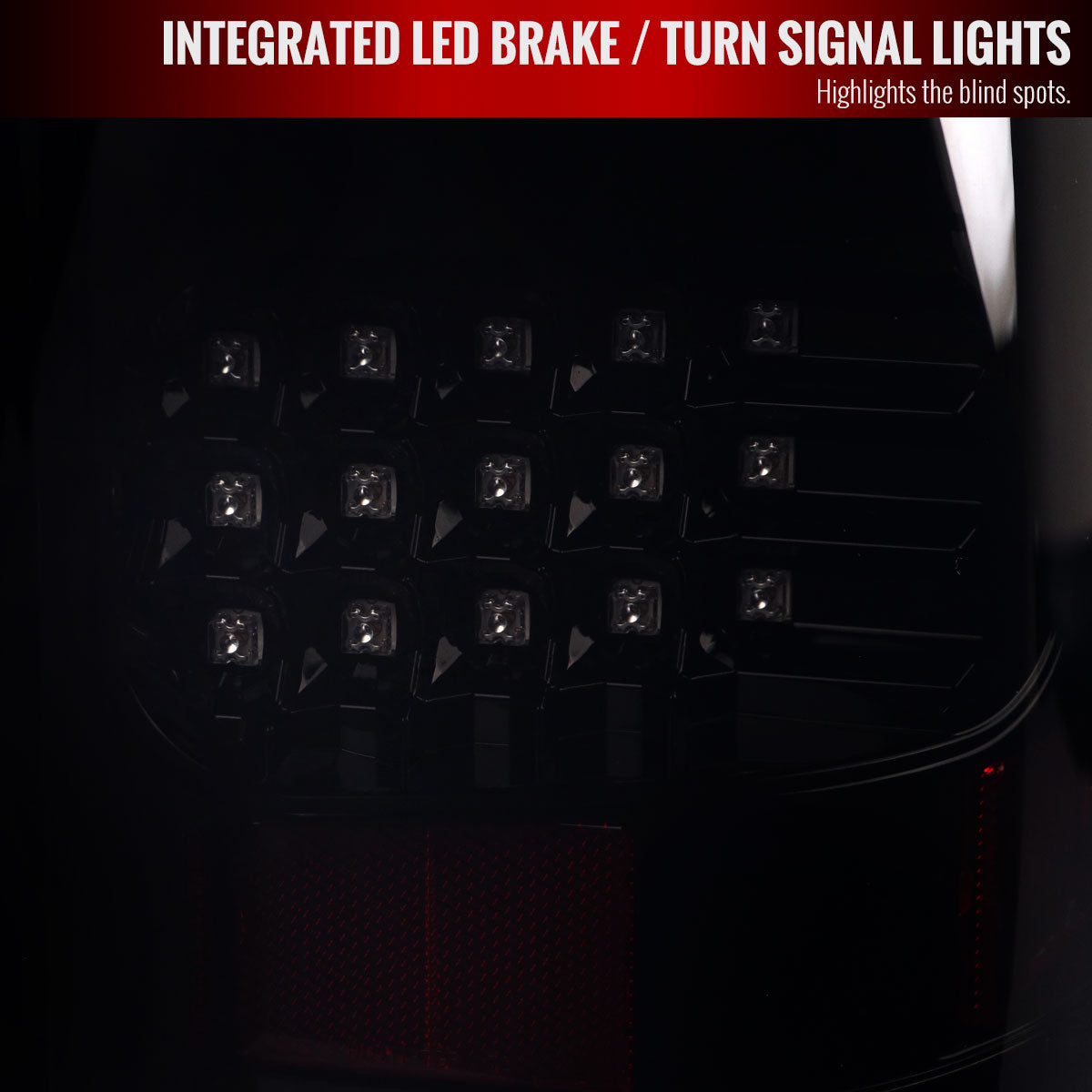 2007-2014 GMC Sierra LED Tail Lights (Glossy Black Housing/Smoked Lens)