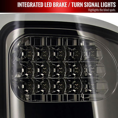 2007-2014 GMC Sierra LED Tail Lights (Chrome Housing/Smoked Lens)