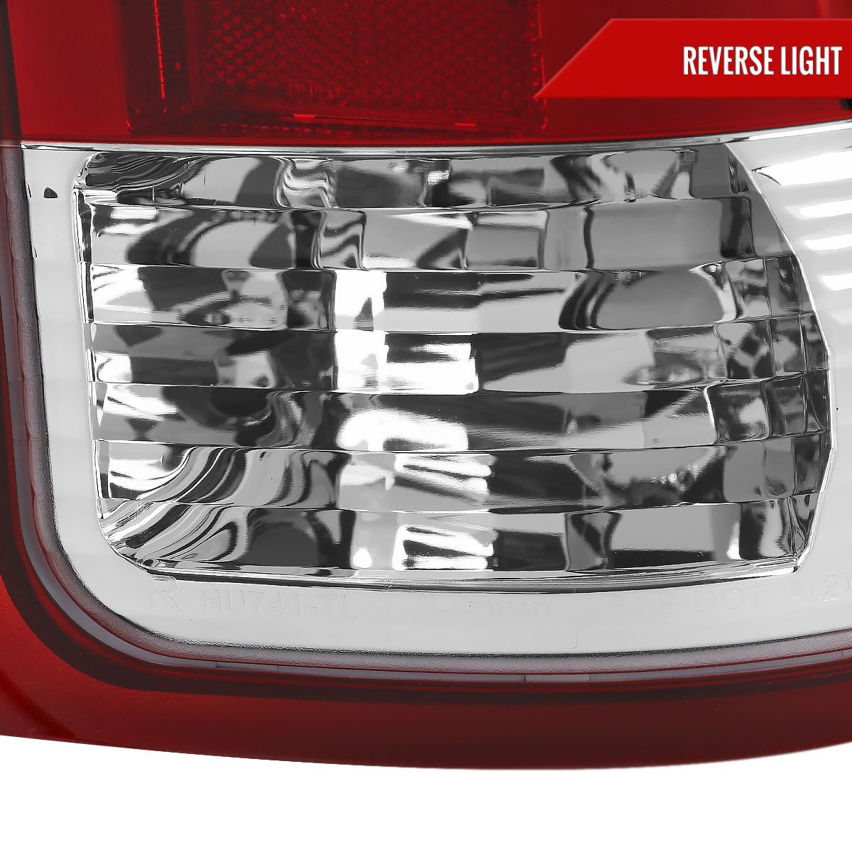 2007-2013 GMC Sierra 1500 / 2007-2014 Sierra 2500HD 3500HD C-Bar LED Tail Lights (Chrome Housing/Red Clear Lens)