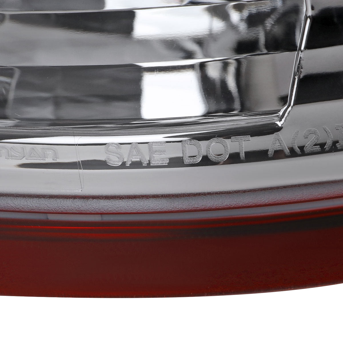2007-2013 GMC Sierra 1500 / 2007-2014 Sierra 2500HD 3500HD C-Bar LED Tail Lights (Chrome Housing/Red Clear Lens)
