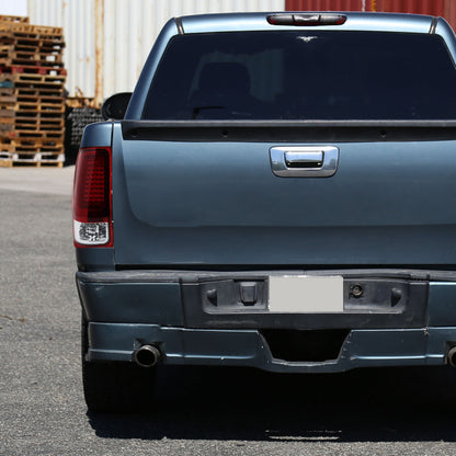 2007-2013 GMC Sierra 1500 / 2007-2014 Sierra 2500HD 3500HD C-Bar LED Tail Lights (Chrome Housing/Red Clear Lens)