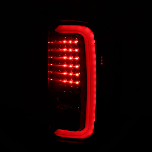 2014-2018 GMC Sierra 1500/2500HD/3500HD LED Tail Lights (Glossy Black Housing/Smoked Lens)