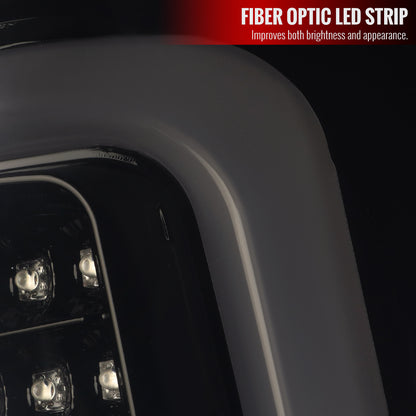 2014-2018 GMC Sierra 1500/2500HD/3500HD LED Tail Lights (Glossy Black Housing/Smoked Lens)