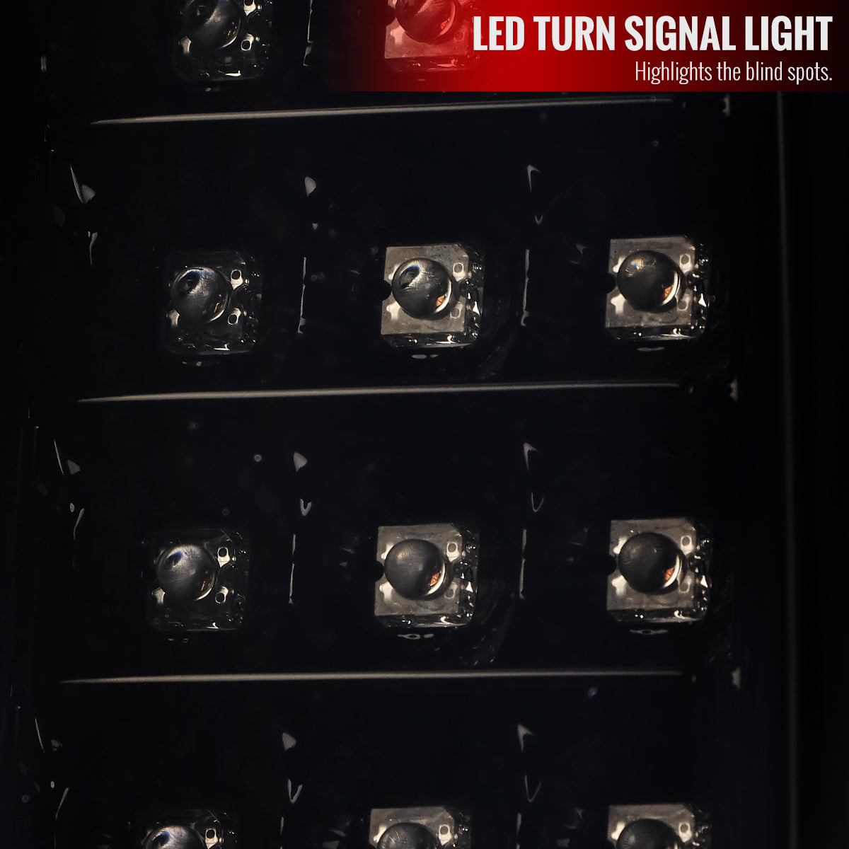 2014-2018 GMC Sierra 1500/2500HD/3500HD LED Tail Lights (Glossy Black Housing/Smoked Lens)