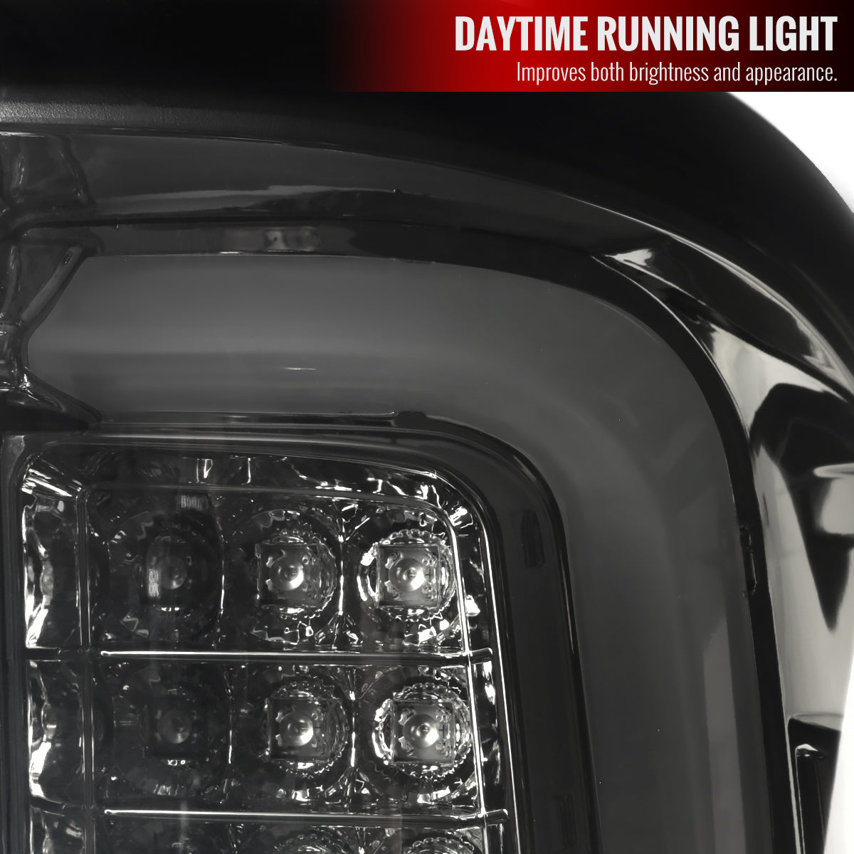 2014-2018 GMC Sierra 1500/2500HD/3500HD LED Tail Lights (Chrome Housing/Smoked Lens)