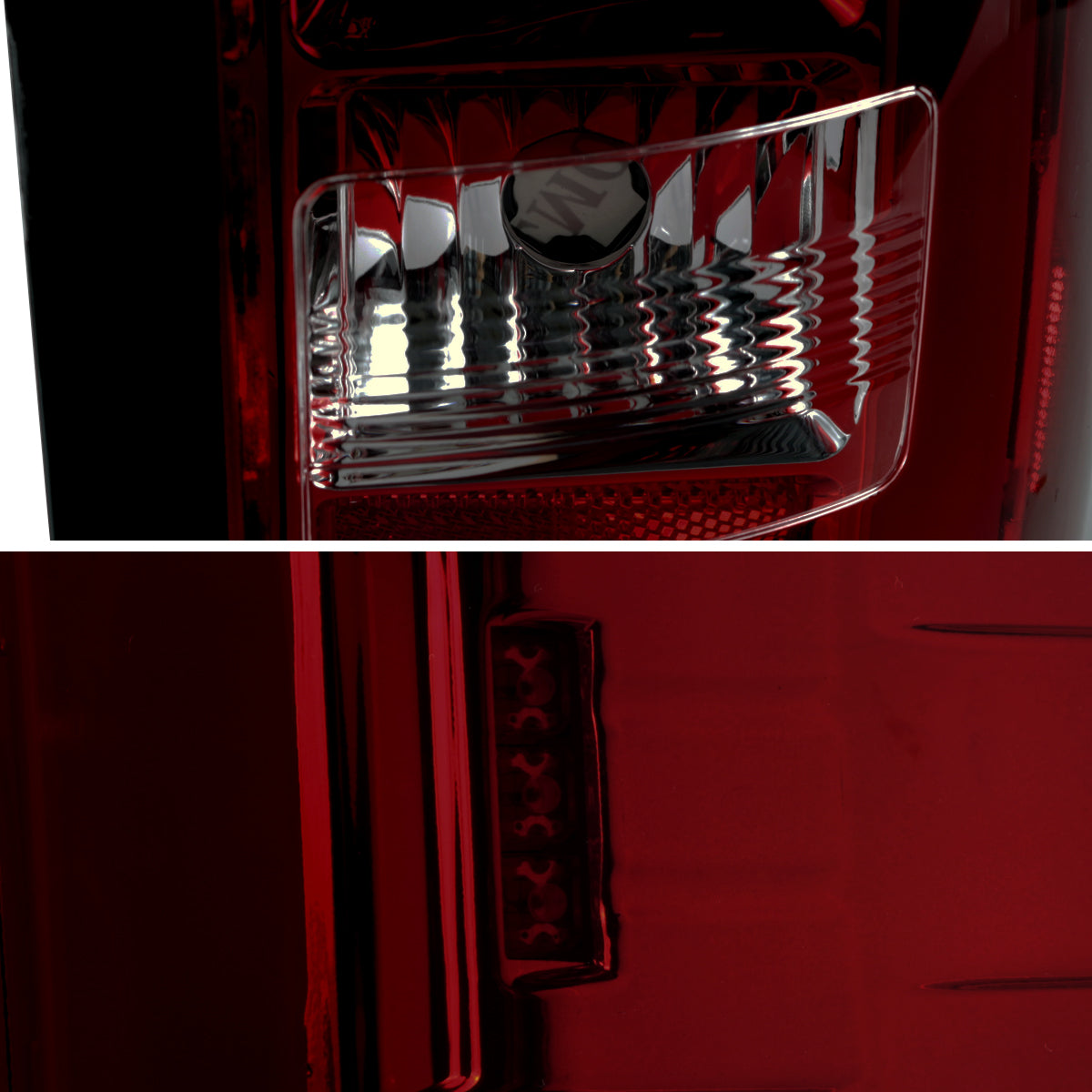 2014-2018 GMC Sierra 1500/2500HD/3500HD LED Tail Lights (Chrome Housing/Red Smoked Lens)