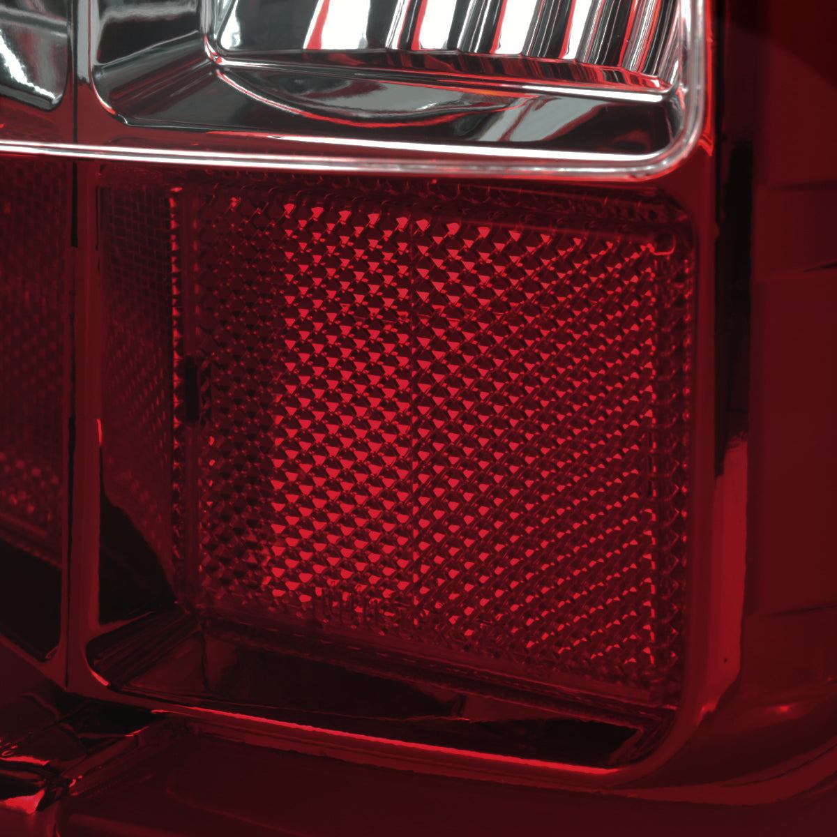 2014-2018 GMC Sierra 1500/2500HD/3500HD LED Tail Lights (Chrome Housing/Red Smoked Lens)