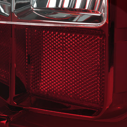 2014-2018 GMC Sierra 1500/2500HD/3500HD LED Tail Lights (Chrome Housing/Red Smoked Lens)