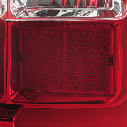 2014-2018 GMC Sierra 1500/2500HD/3500HD LED Tail Lights (Chrome Housing/Red Lens)